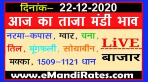 अनाज मंडी भाव 22 दिसंबर 2020
