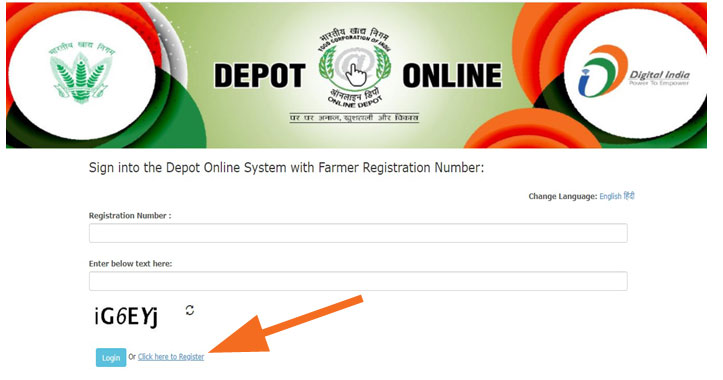Click here to Farmer Register