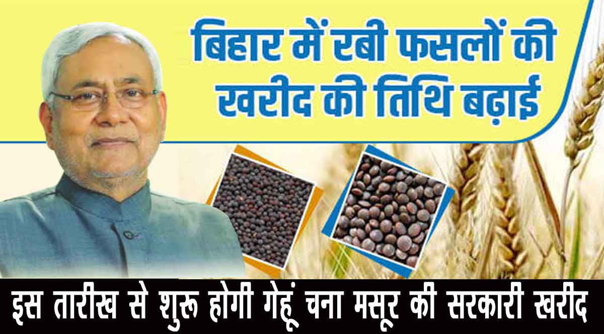 बिहार गेहूं चना मसूर की सरकारी खरीद