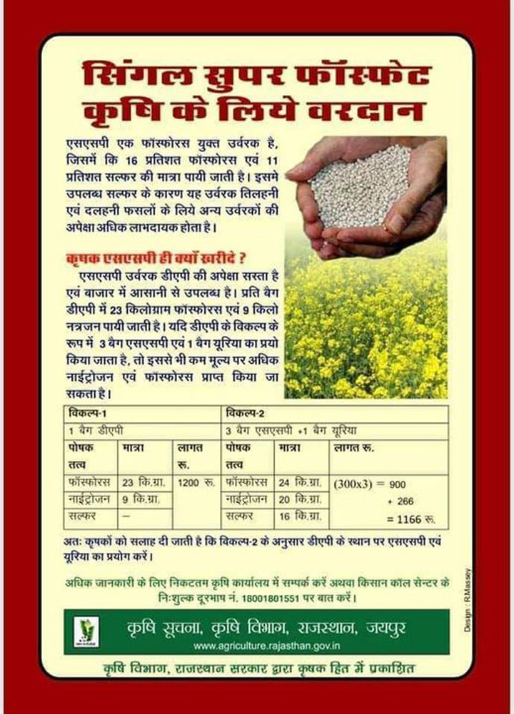 एसएसपी सिंगल सुपर फॉस्फेट खाद