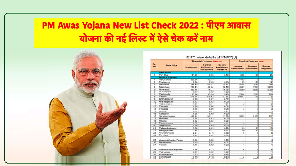 PM Awas Yojana New List Check 2022