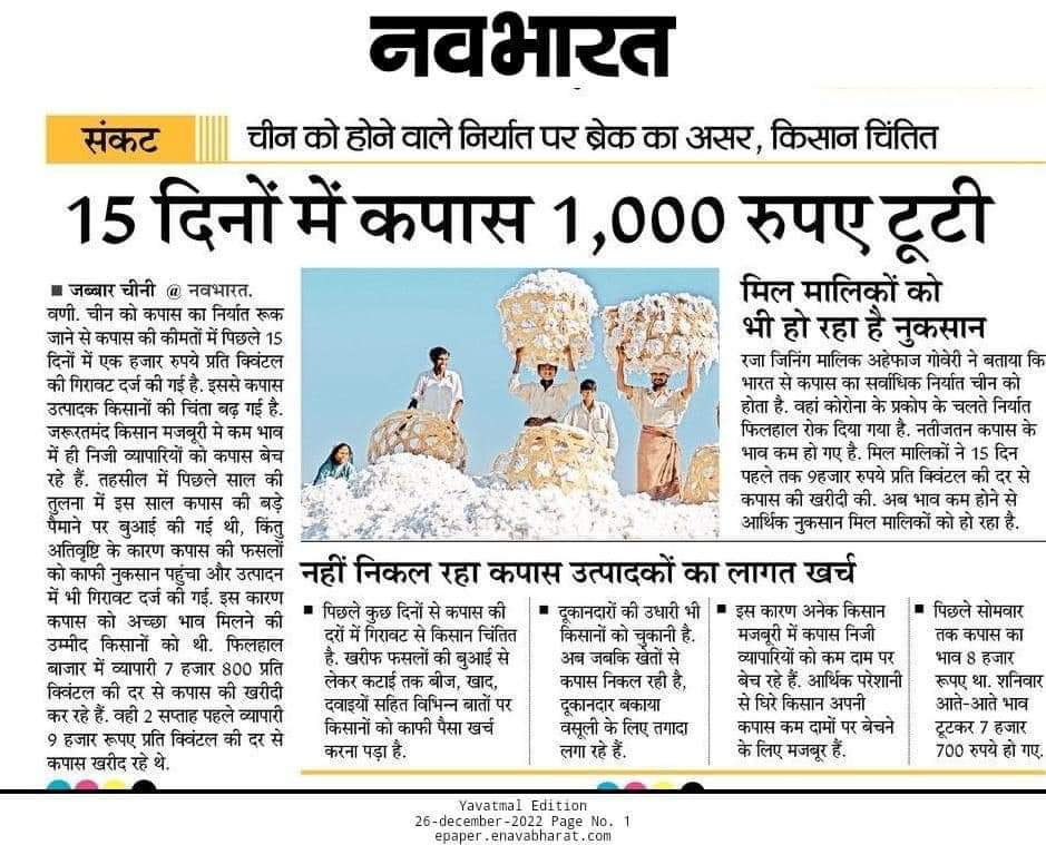 Cotton Price news