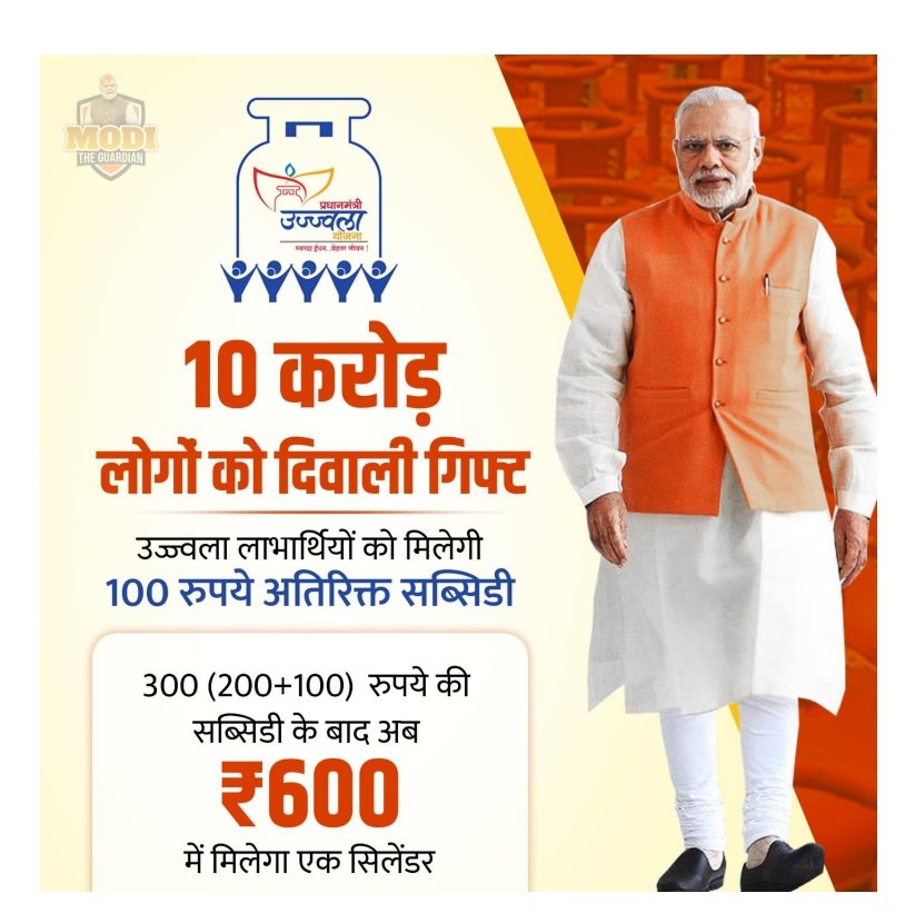 The Modi govt. has announced a subsidy of Rs.300 for the PM Ujjwala Yojana beneficiaries to provide support to poor households amid rising gas prices