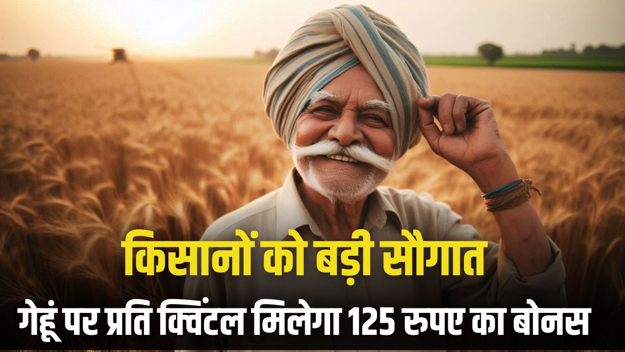 Announcement of Rs 125 bonus on wheat purchase