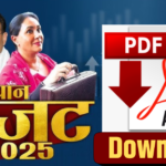 राजस्थान बजट 2025 पीडीएफ डाउनलोड: Rajasthan Budget 2025-26 PDF in Hindi