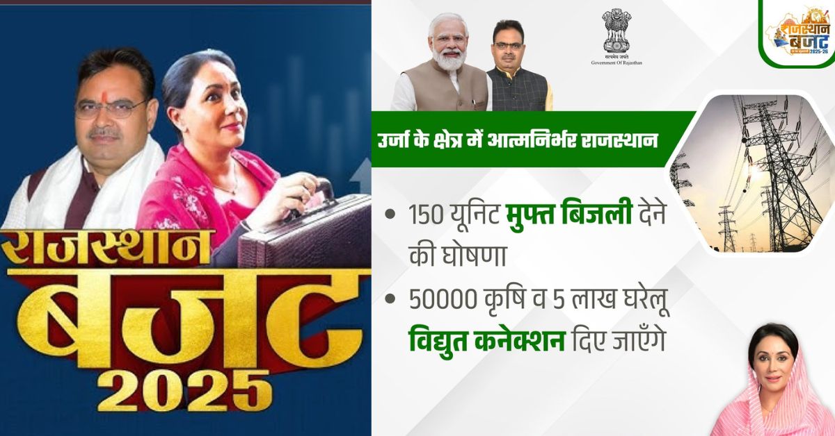 Rajasthan Budget: State to provide 150 units of free electricity for households