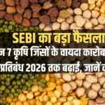 SEBI ने बढ़ाई 7 कृषि जिंसों के वायदा कारोबार पर रोक, किसानों और व्यापारियों की उम्मीदों पर फिरा पानी
