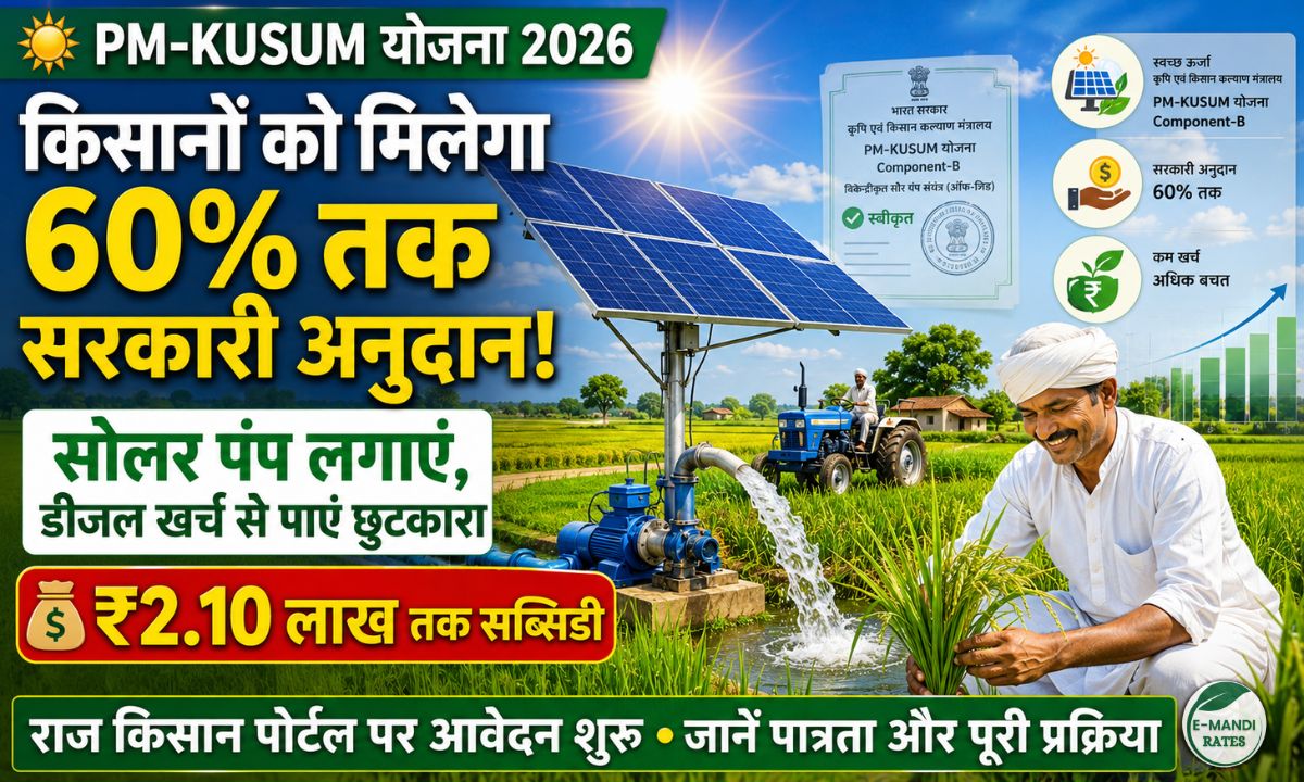pm kusum yojana rajasthan component b