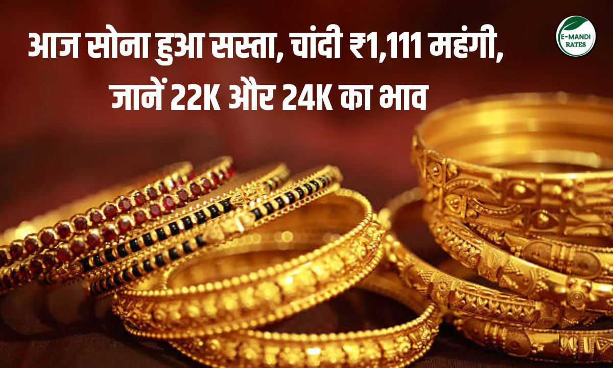 Gold became cheaper today, silver became costlier by ₹1,111.