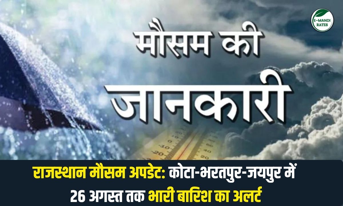 Rajasthan Weather 24 August 2026