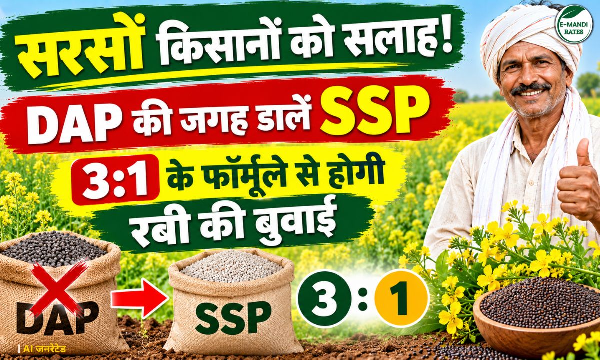 Advice for mustard farmers! Use SSP instead of DAP... Rabi sowing to follow the 3:1 formula.