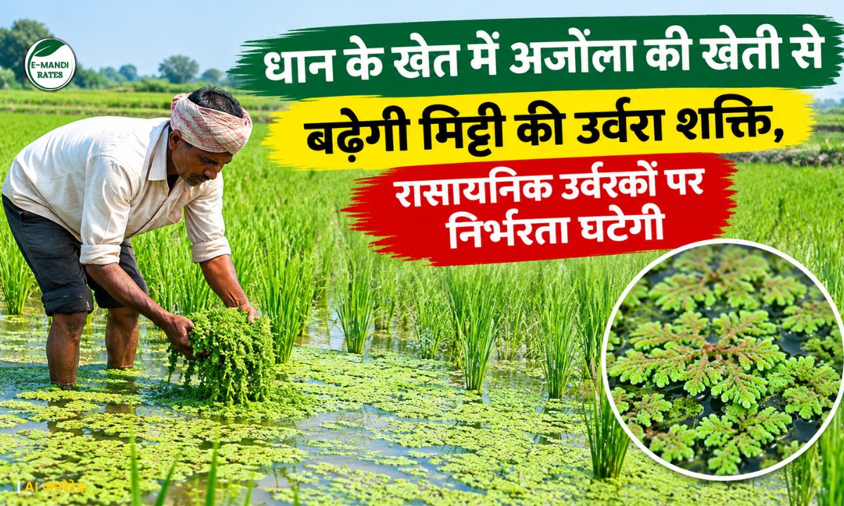 Cultivation of Azolla in paddy fields