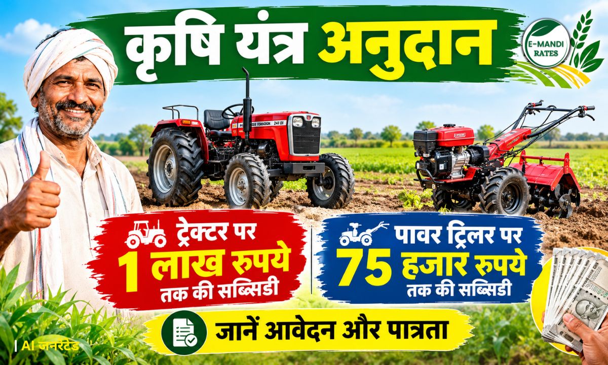 Farmers will get tractors and power trailers on subsidy in up