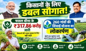 किसानों के लिए डबल सौगात! फसल बीमा के ₹317.86 करोड़ जारी, 260 गांवों की सिंचाई योजना का लोकार्पण