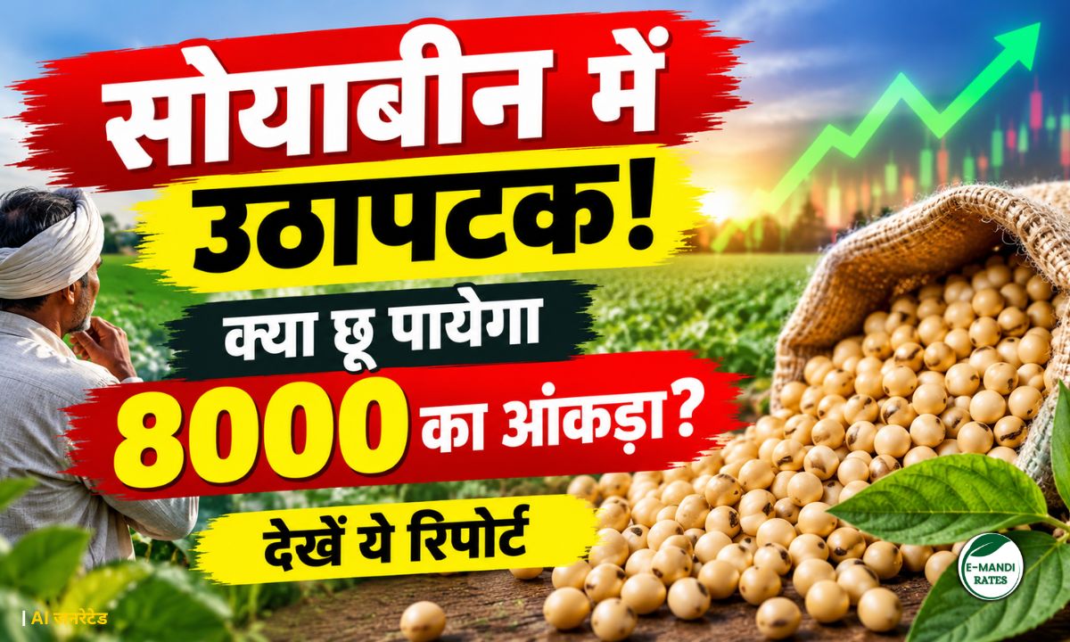 Volatility in soybean prices! Will it touch the 8,000 mark? Watch this report.