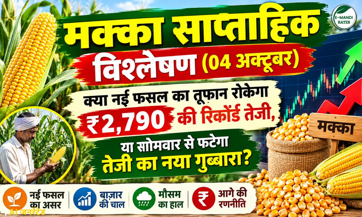Weekly Maize Analysis (October 4): Will the surge of the new crop halt the record rally to ₹2,790, or will a new bullish wave erupt starting Monday?