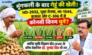 मूंगफली के बाद गेहूं की खेती, HD-2932, पूसा तेजस या HI-1544 में से कौनसी किस्म चुनें? जानिए