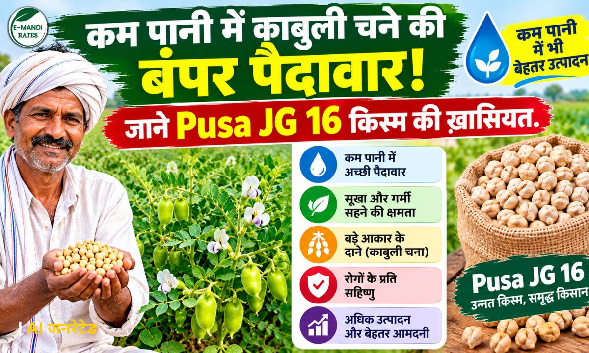 pusa jg 16 drought hardy chickpea variety