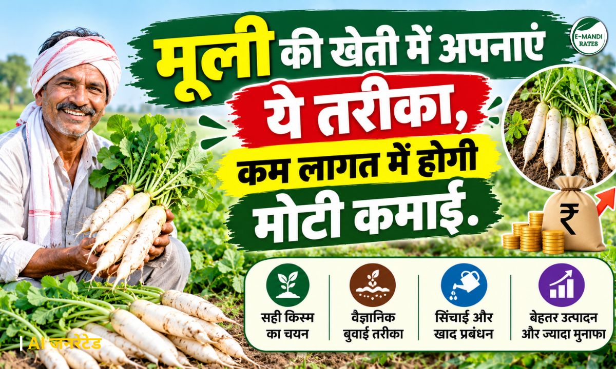 Radish Farming Improved Varieties Sowing Method India (Muli ki Kheti)