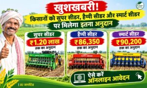कृषि यंत्र अनुदान! किसानों को सीडर खरीदने पर मिलेगी 1.20 लाख रुपये तक की सब्सिडी, ऑनलाइन करें आवेदन